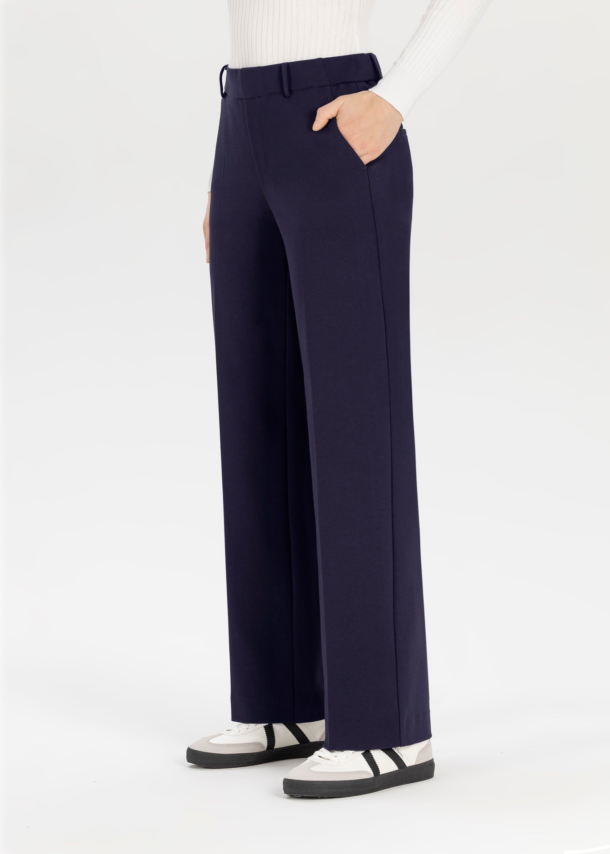 Stehmann Fenja Culotte marine Viskose-Jersey