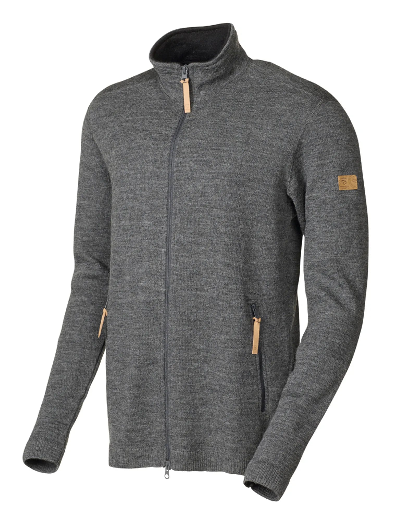 Ivanhoe Volmar Full Zip Strickjacke Grau 69% Wolle