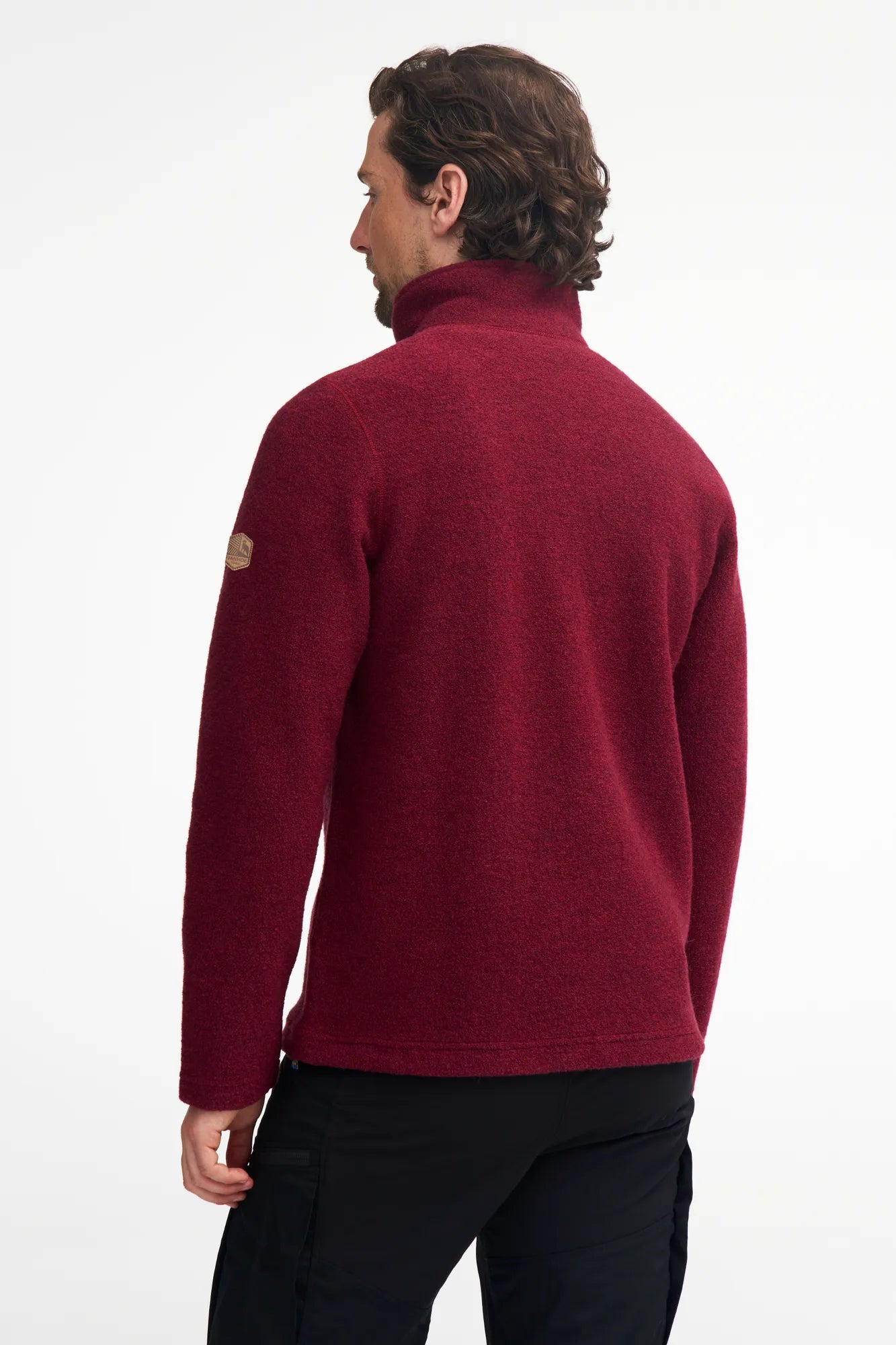 Ivanhoe Brodal Half Zip Wollpullover Deep Red 450g