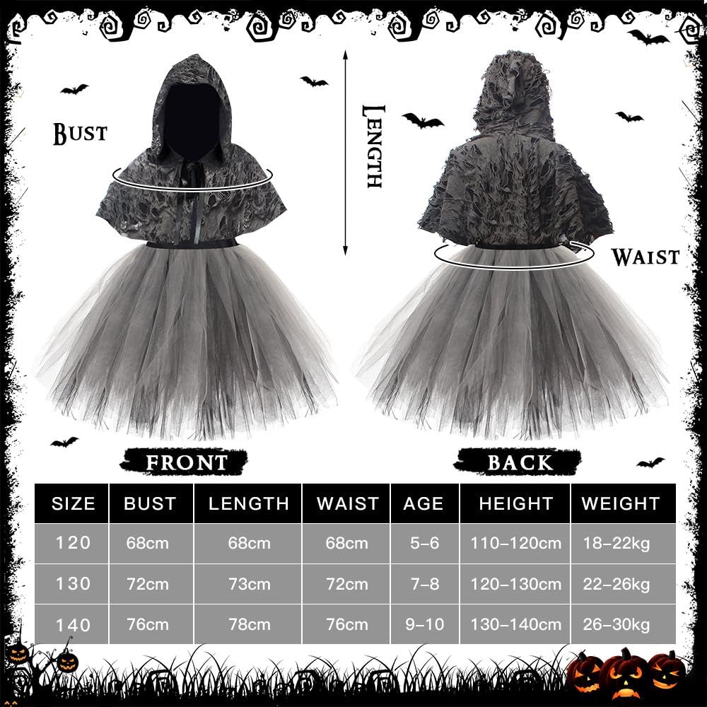 YYDSXK Sensenmann Kostüm Kinder Gr. 140 Halloween