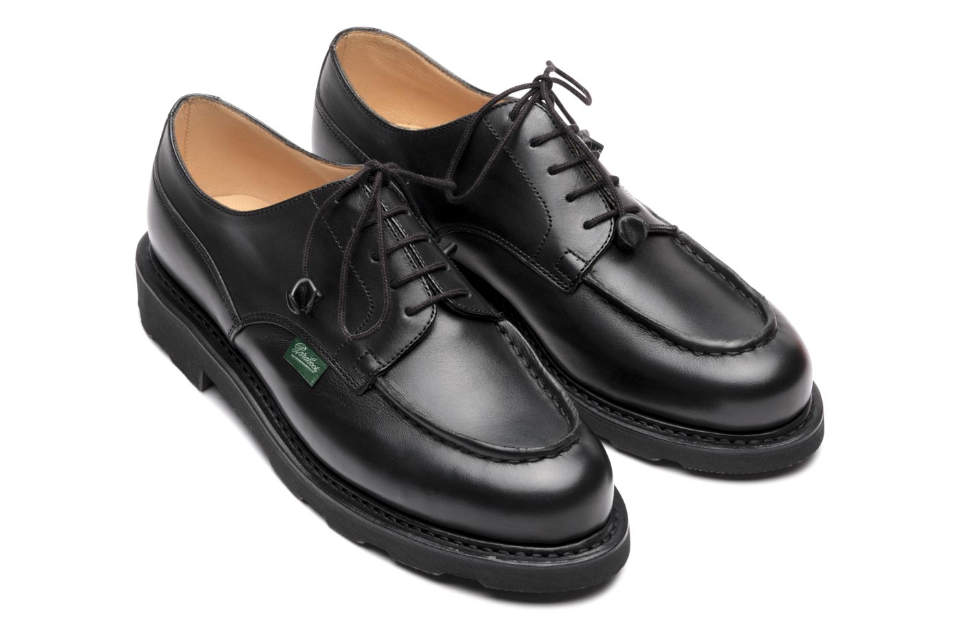 Paraboot Chambord Griff II Derby schwarz Glattleder