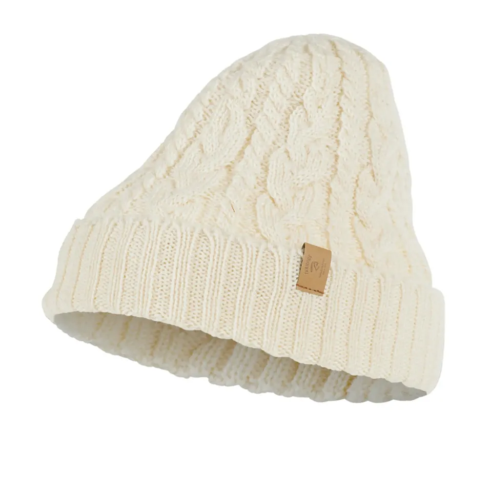 Ivanhoe Mössor NLS Cable Hat Wollmütze One Size Natural White Wolle
