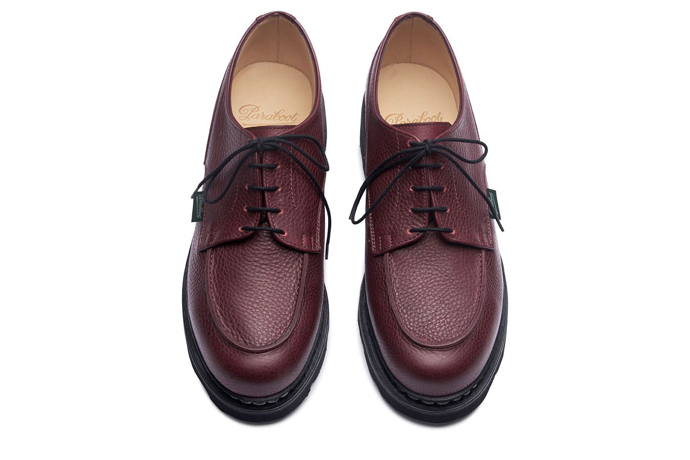Paraboot Chambord Griff Derbys Foulonne Bordeaux Leder