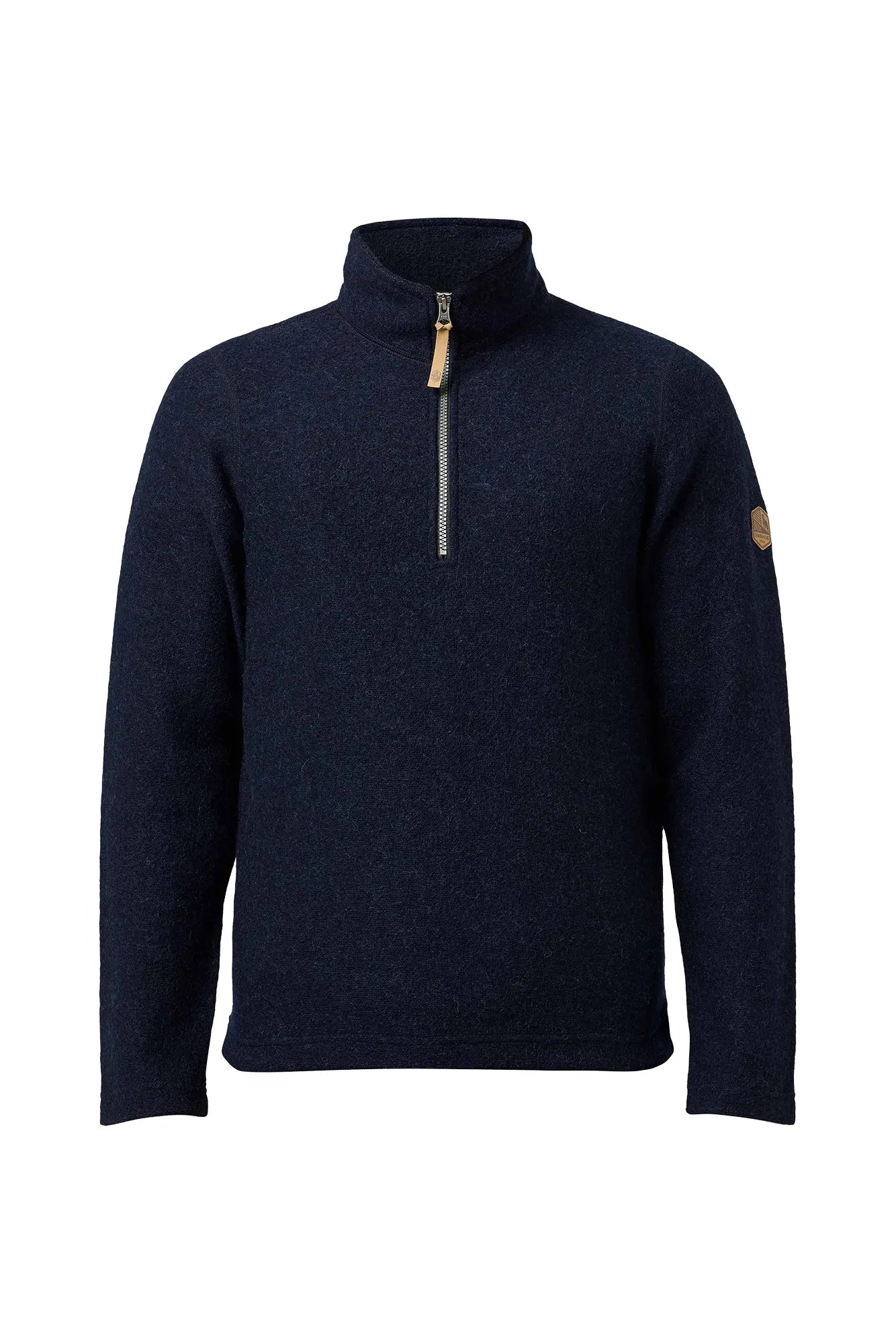 Ivanhoe Brodal Half Zip Herrenpullover Light Navy Filz