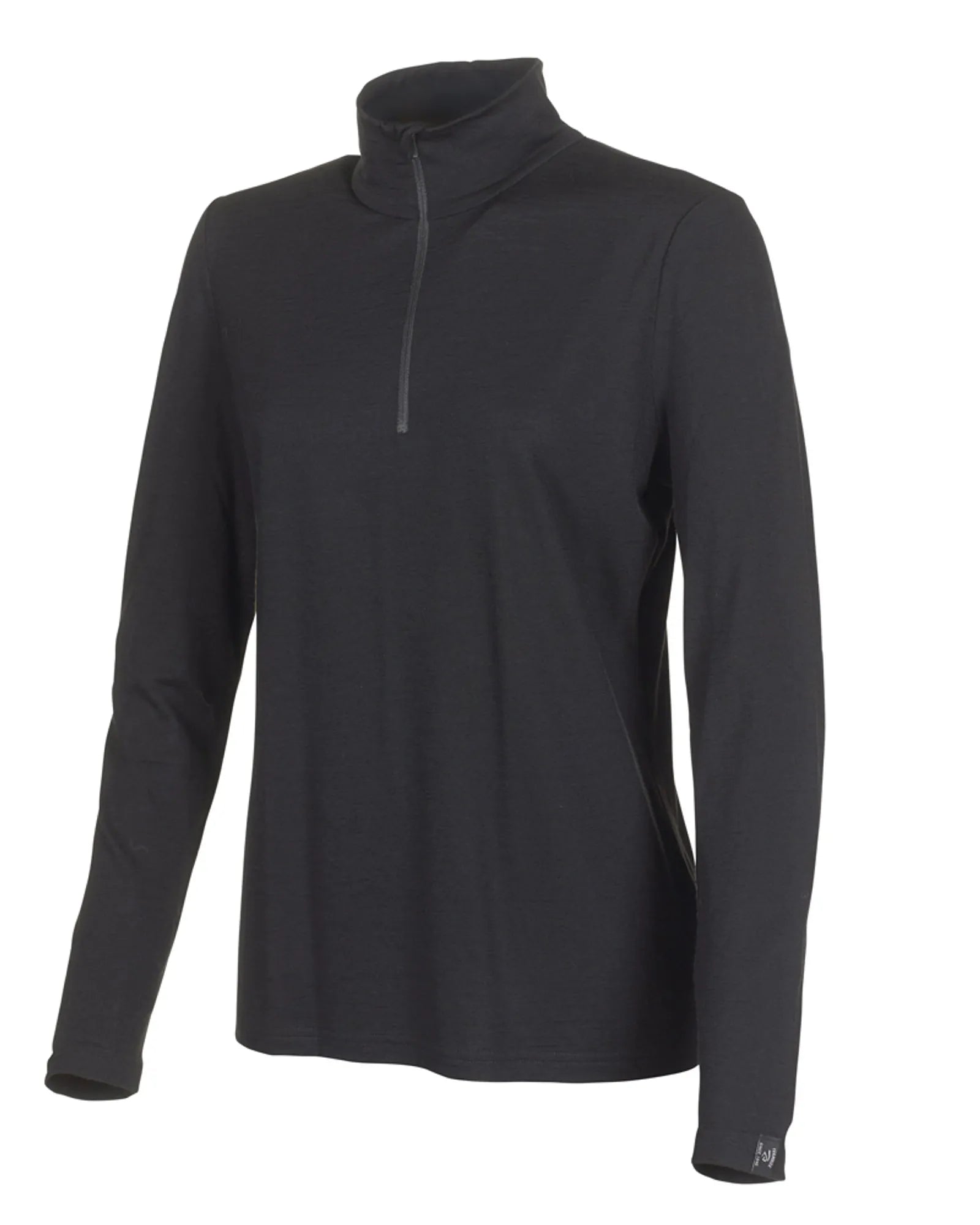 Ivanhoe Underwool Stella Half Zip Merinoshirt Black