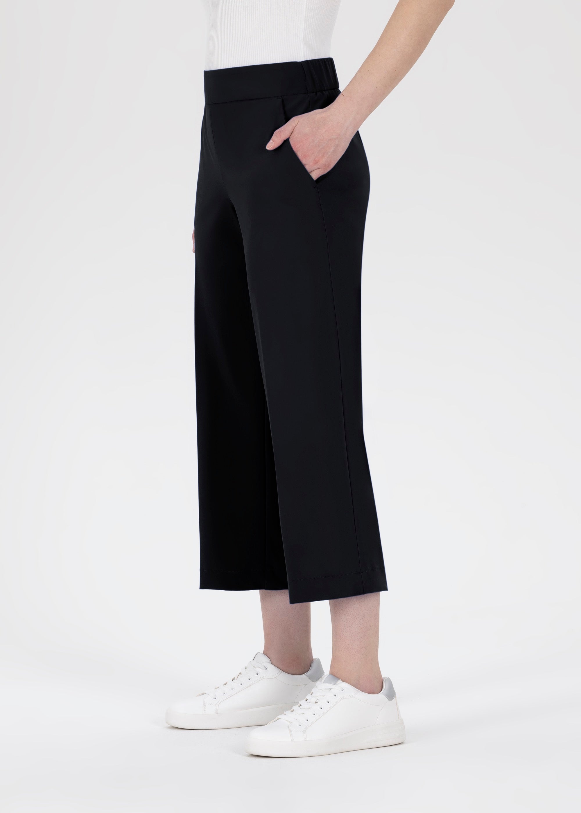 Stehmann Hamatit Culotte Hose schwarz HighTec Jersey weites Bein