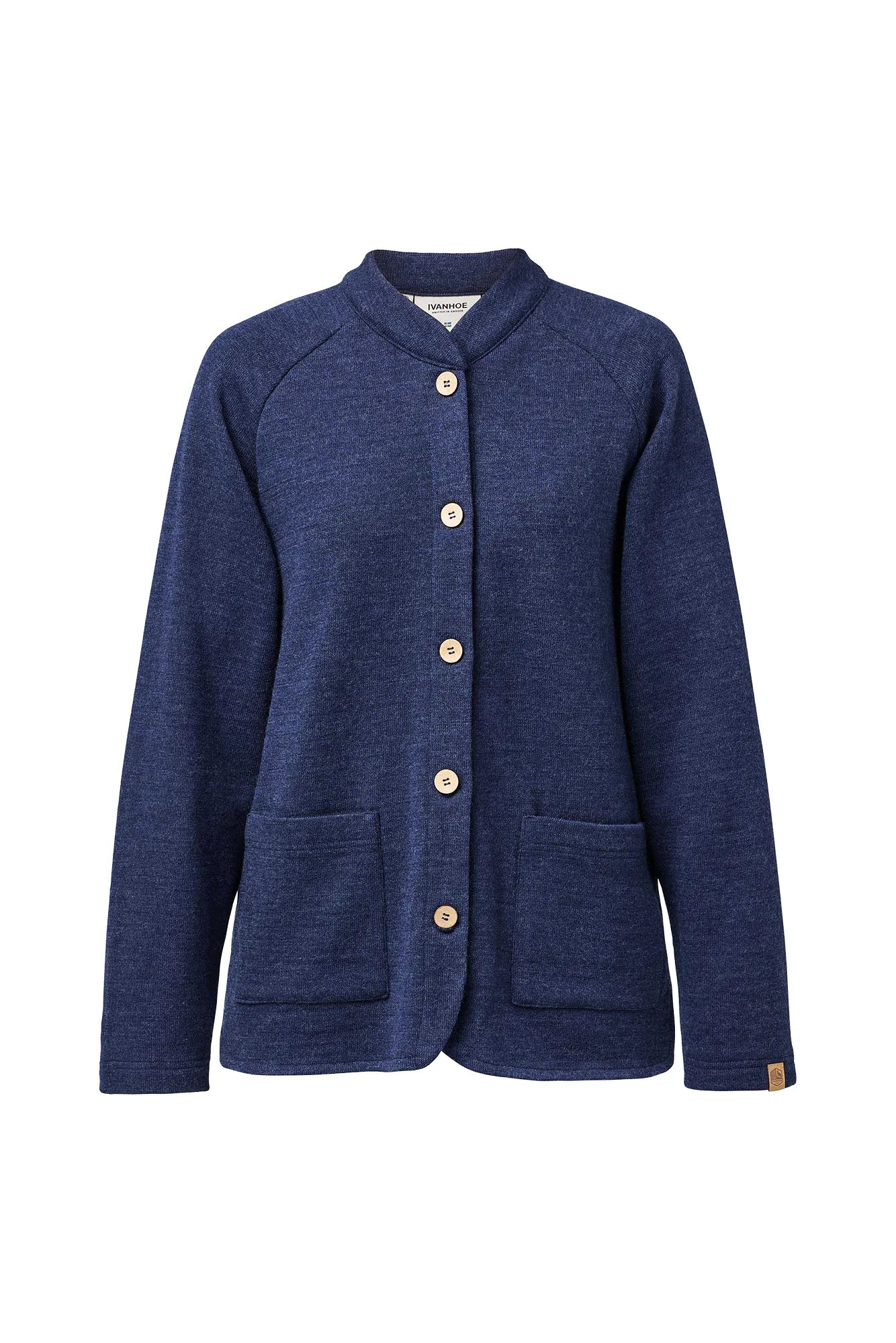 Ivanhoe Sibbarp Overshirt Strickjacke Damen Merino Navy