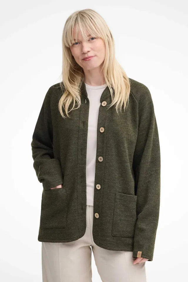 Ivanhoe Sibbarp Strickjacke Loden Green 350g/m² Merino