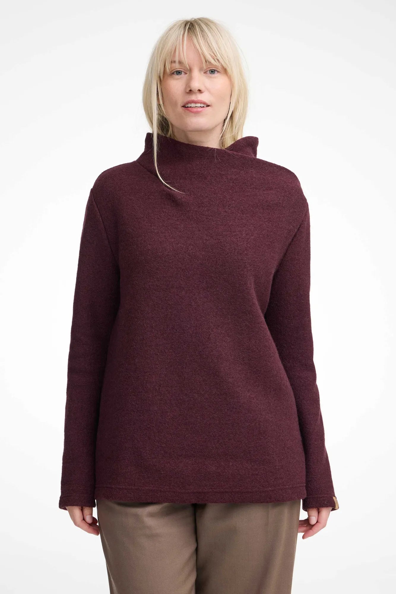 Ivanhoe GY Elsabo Wollpullover Damen Ruby Wine S 450g