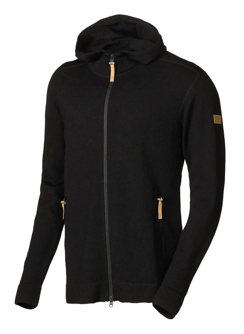Ivanhoe Volmar Full Zip Strickjacke Schwarz 69% Wolle