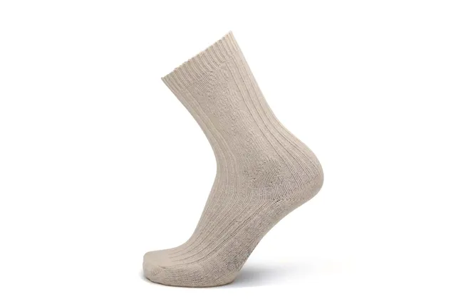 Paraboot Merinos Socken Beige Merinowolle 1 Paar
