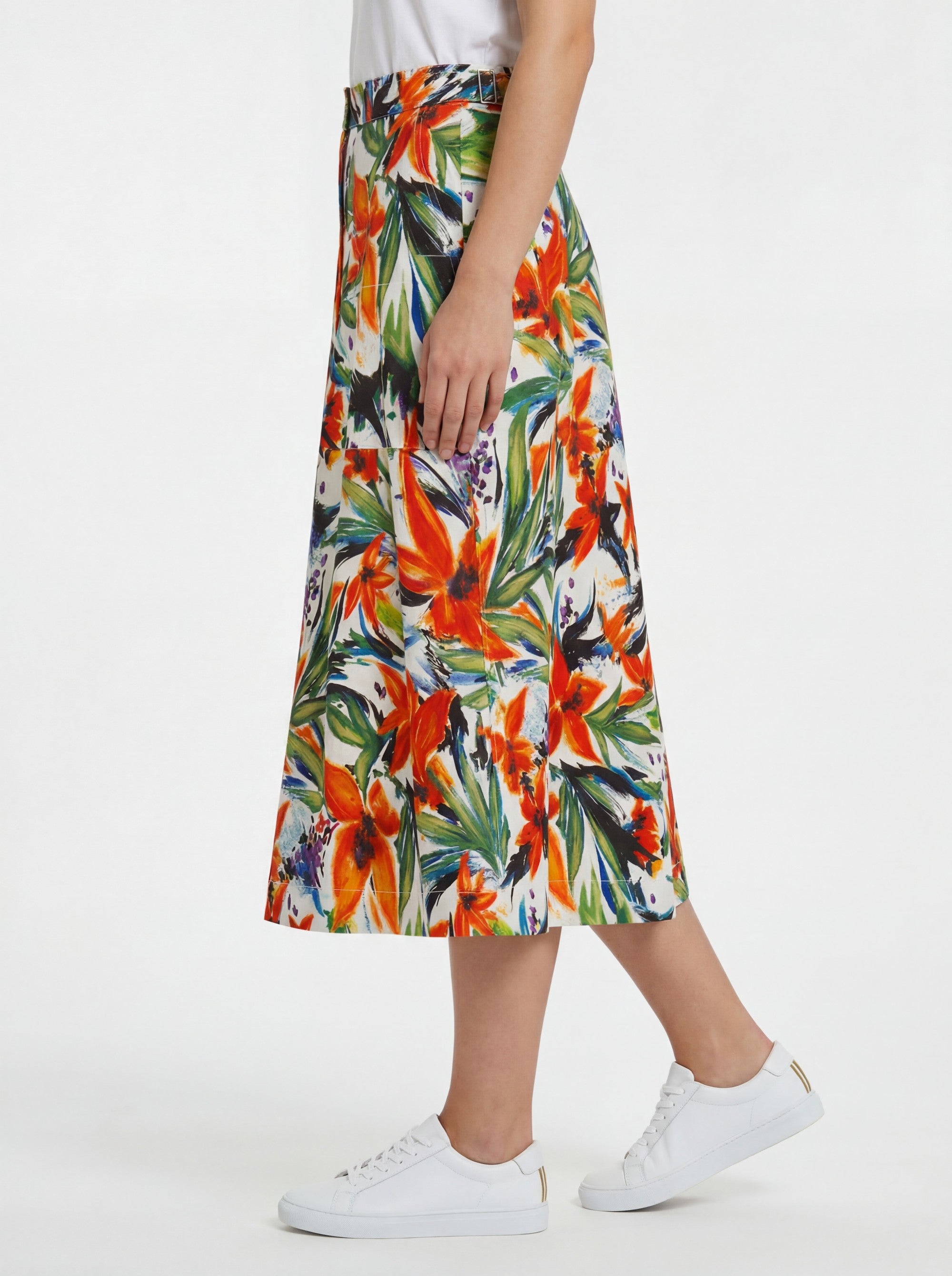 Stehmann Noelle Midi-Rock bunt Summer Print A-Linie