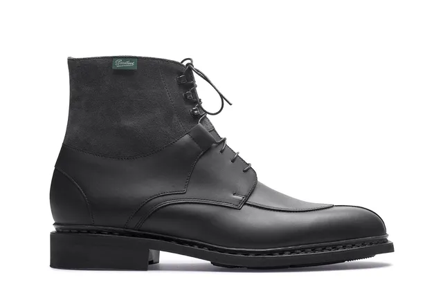 Paraboot Beaumont Stiefelette Noir Glattleder Velours