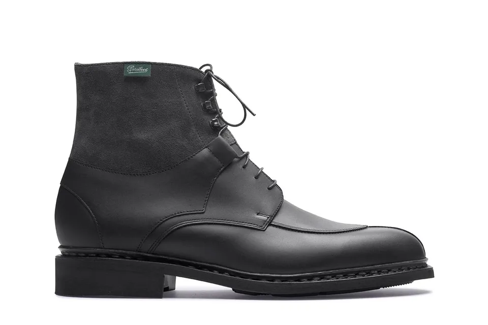 Paraboot Beaumont Stiefelette Schwarz Leder-Velours