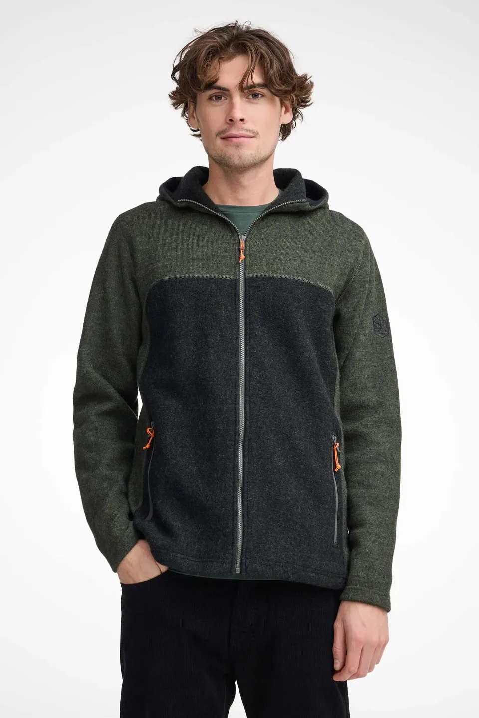 Ivanhoe Ron Hood Hoodie Wolle Scarab L
