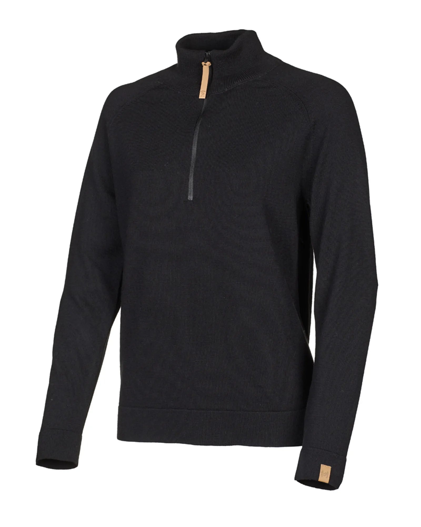 Ivanhoe Billie Half Zip Wollpullover Black 36 Merino