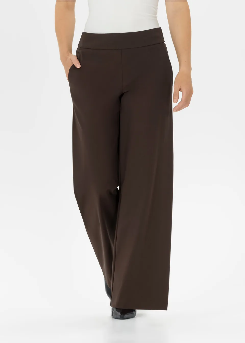 Stehmann Hamatit Weite Hose mocha Sommerjersey