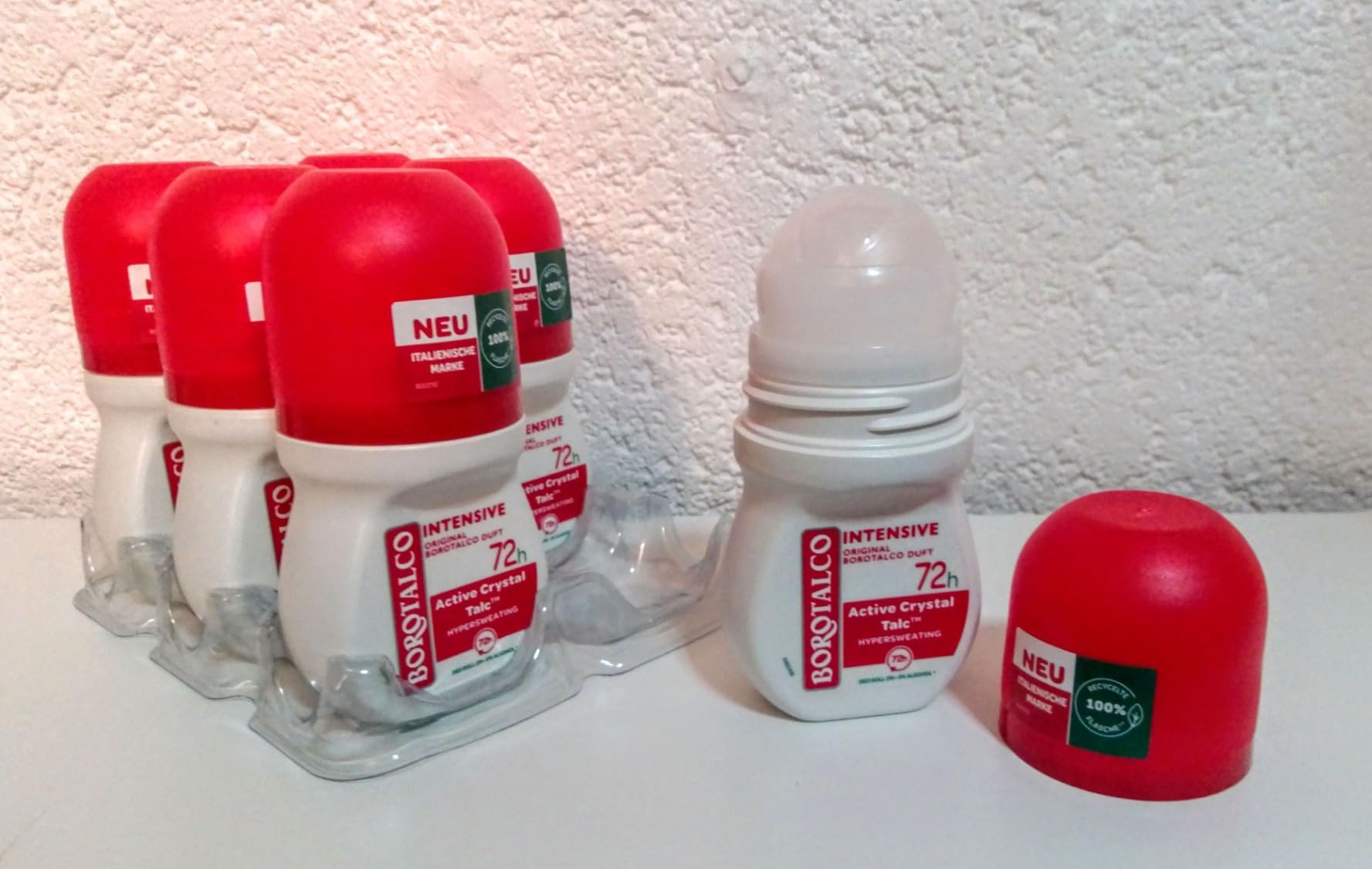 Borotalco Invisible Deo Roll-On 6x50 ml 48h Fleckenschutz