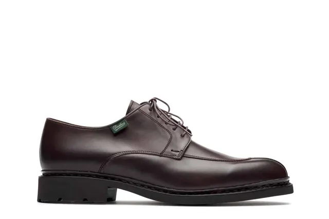 Paraboot Tournier Derby Galaxy Noire Lisse Cafe Leder