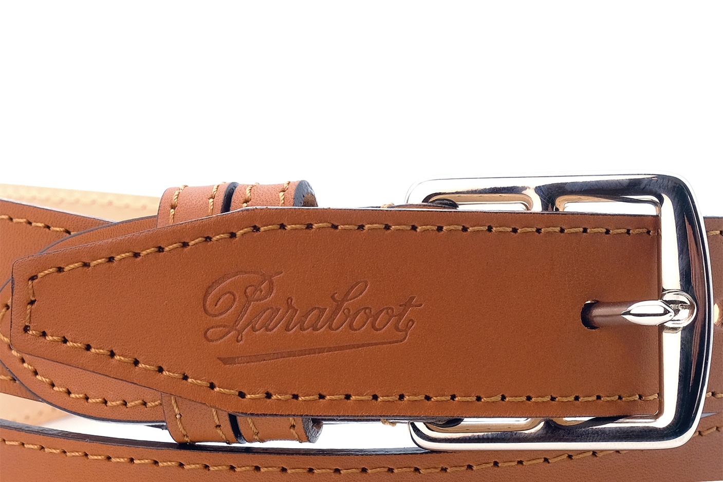 Paraboot Etriviere Lisse Gürtel Cognac Leder