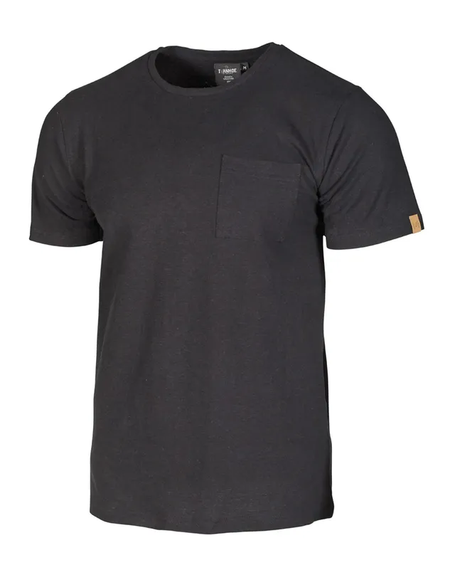Ivanhoe GY Hobbe T-Shirt Herren Schwarz Bio-Baumwolle Hanf