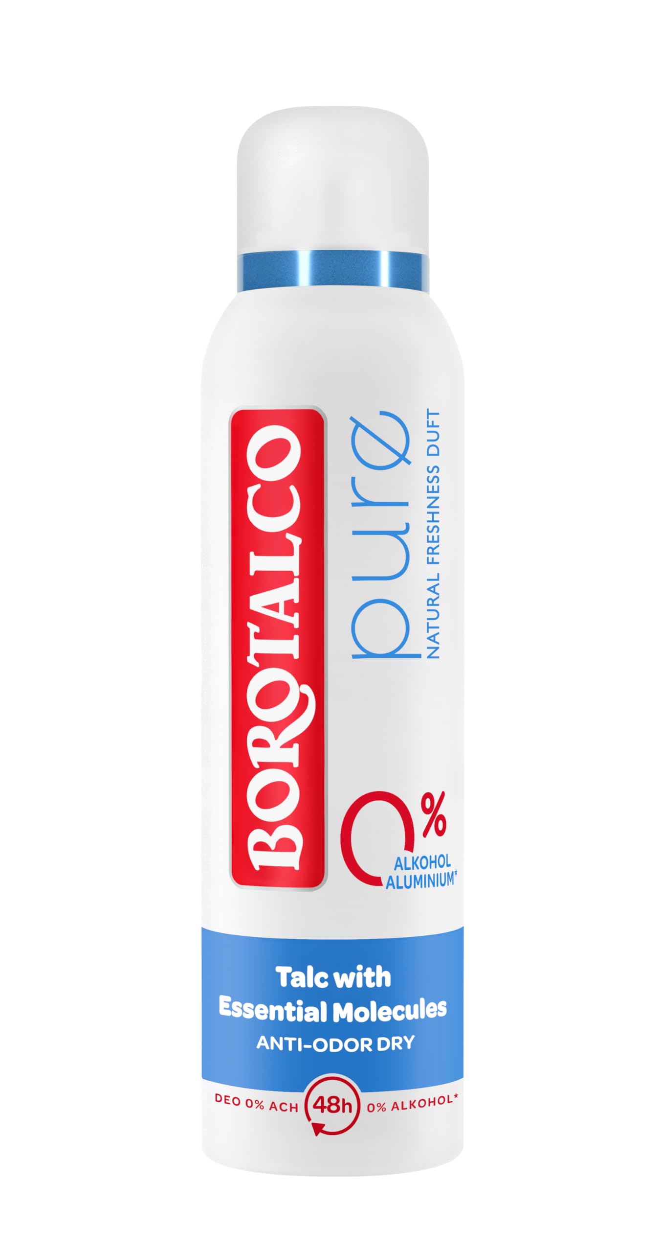 Borotalco Pure Deospray 12x150 ml Original Duft ohne Alu
