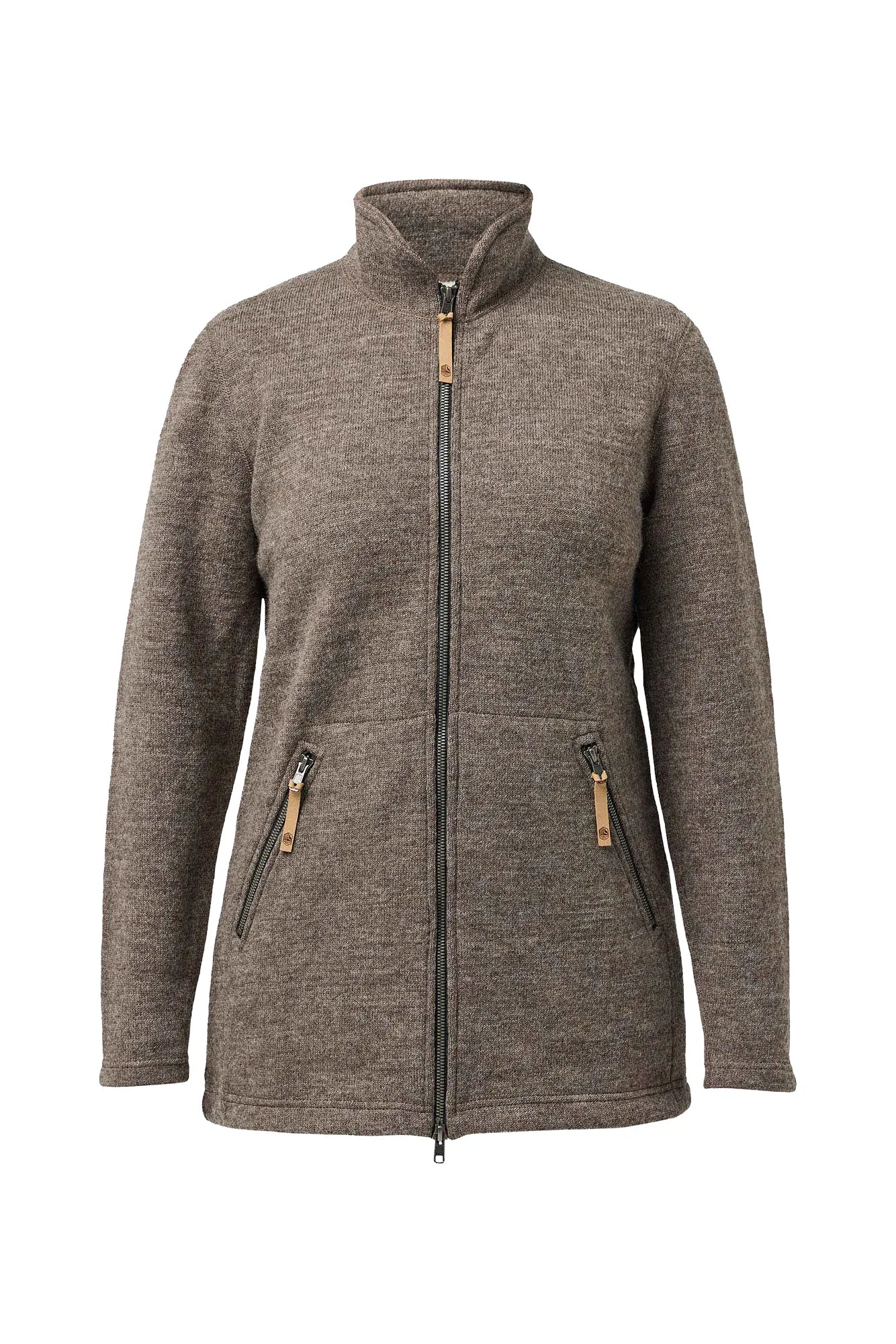 Ivanhoe NLS Twig Long Wolljacke Nutmeg 100% Wolle