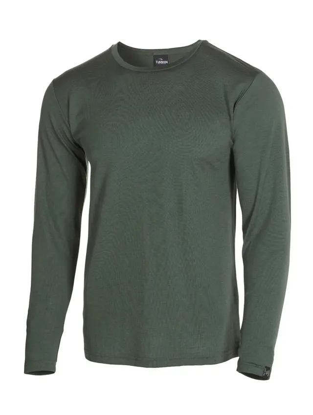 Ivanhoe Underwool Merino Long Sleeve Herren-Shirt Rifle Green