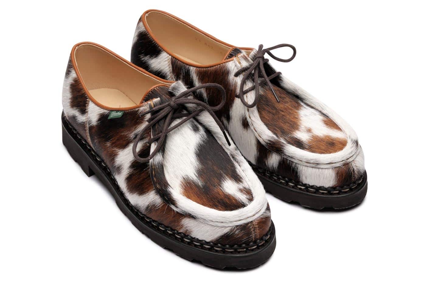 Paraboot Michael Derby Marron Poils Vache Rindleder