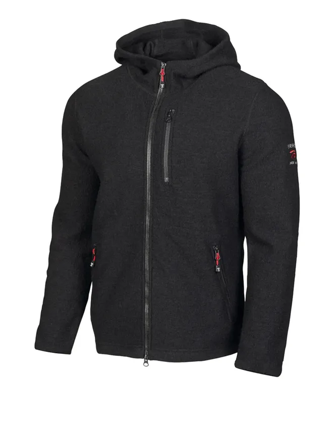 Ivanhoe Titus Hood Wollhoodie Black S-XXL 98% Wolle