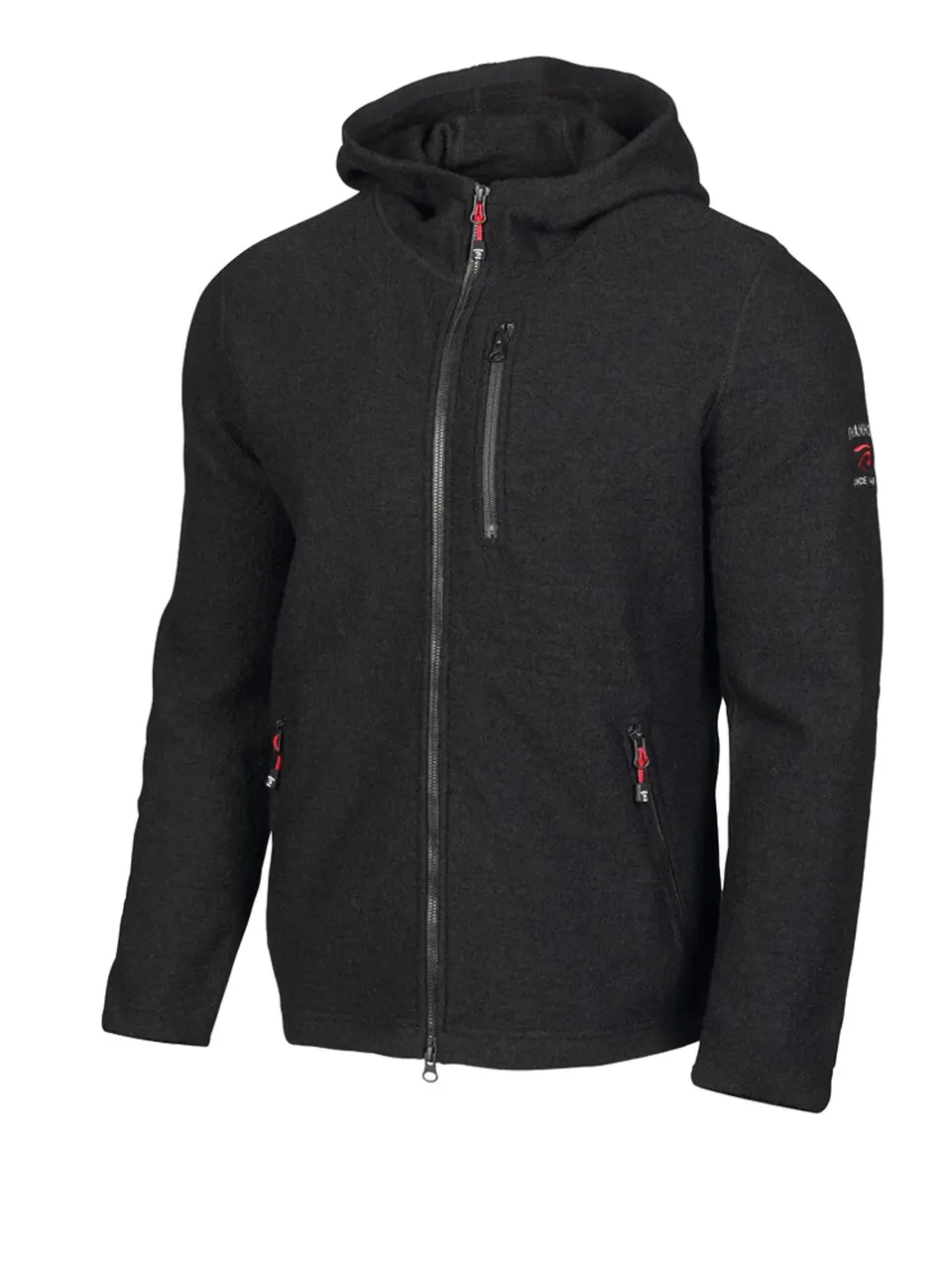 Ivanhoe Titus Hood Wollhoodie Black S-XXL 98% Wolle