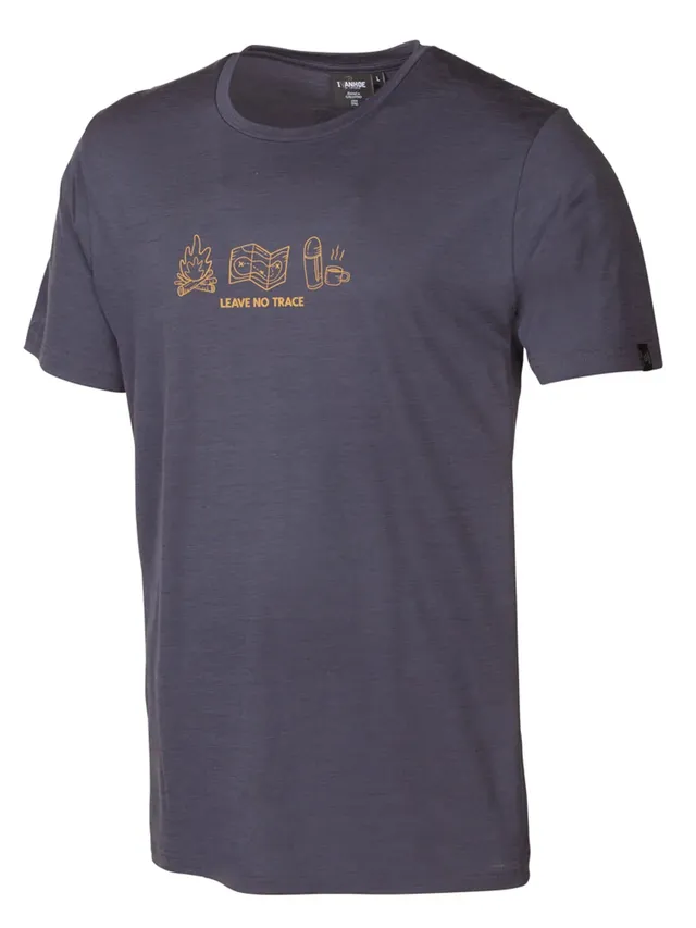 Ivanhoe Ceasar Adventure T-Shirt Herren S Steelblue Merino