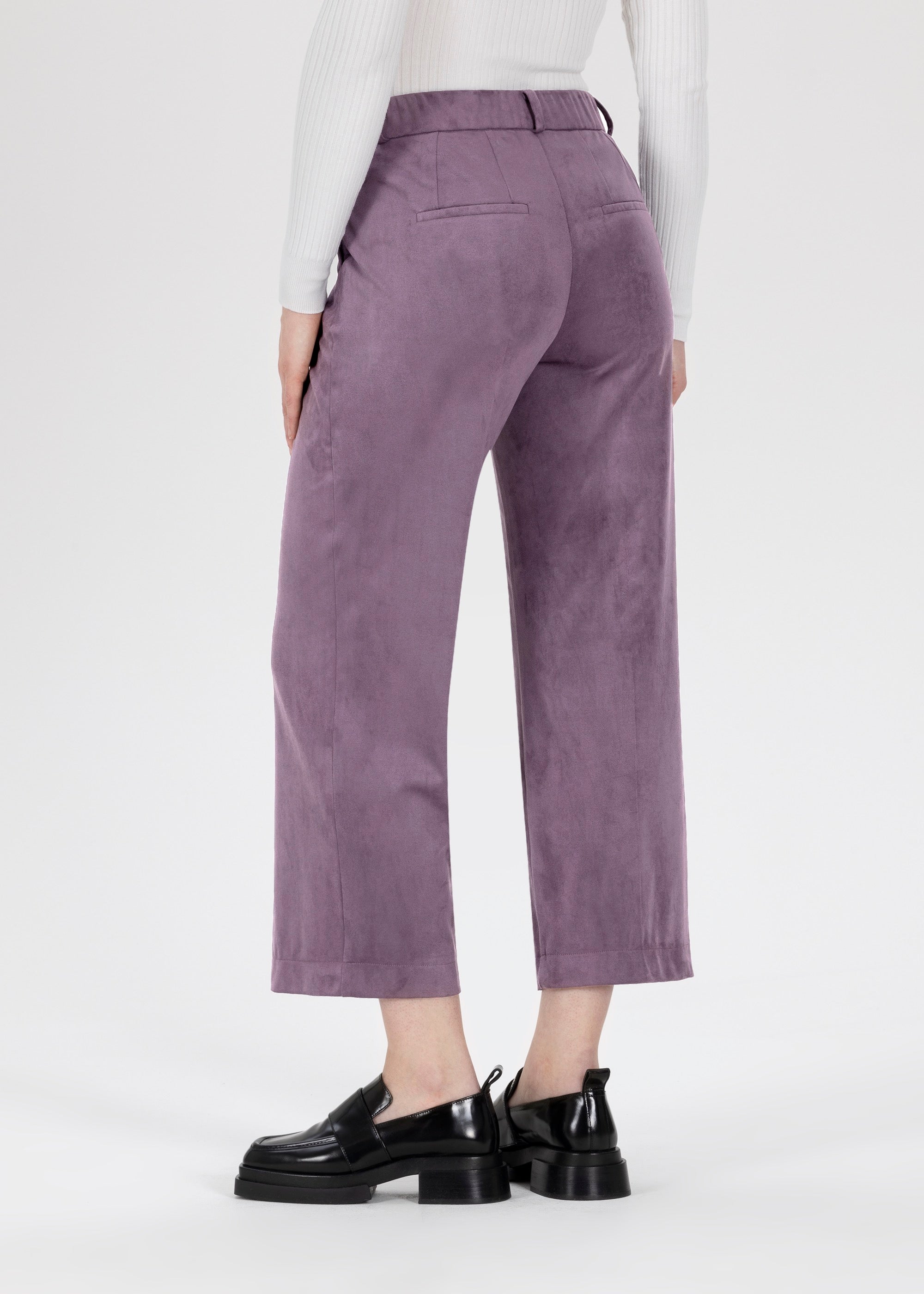 Stehmann Fenja Culotte Wildlederoptik dark violet Lila
