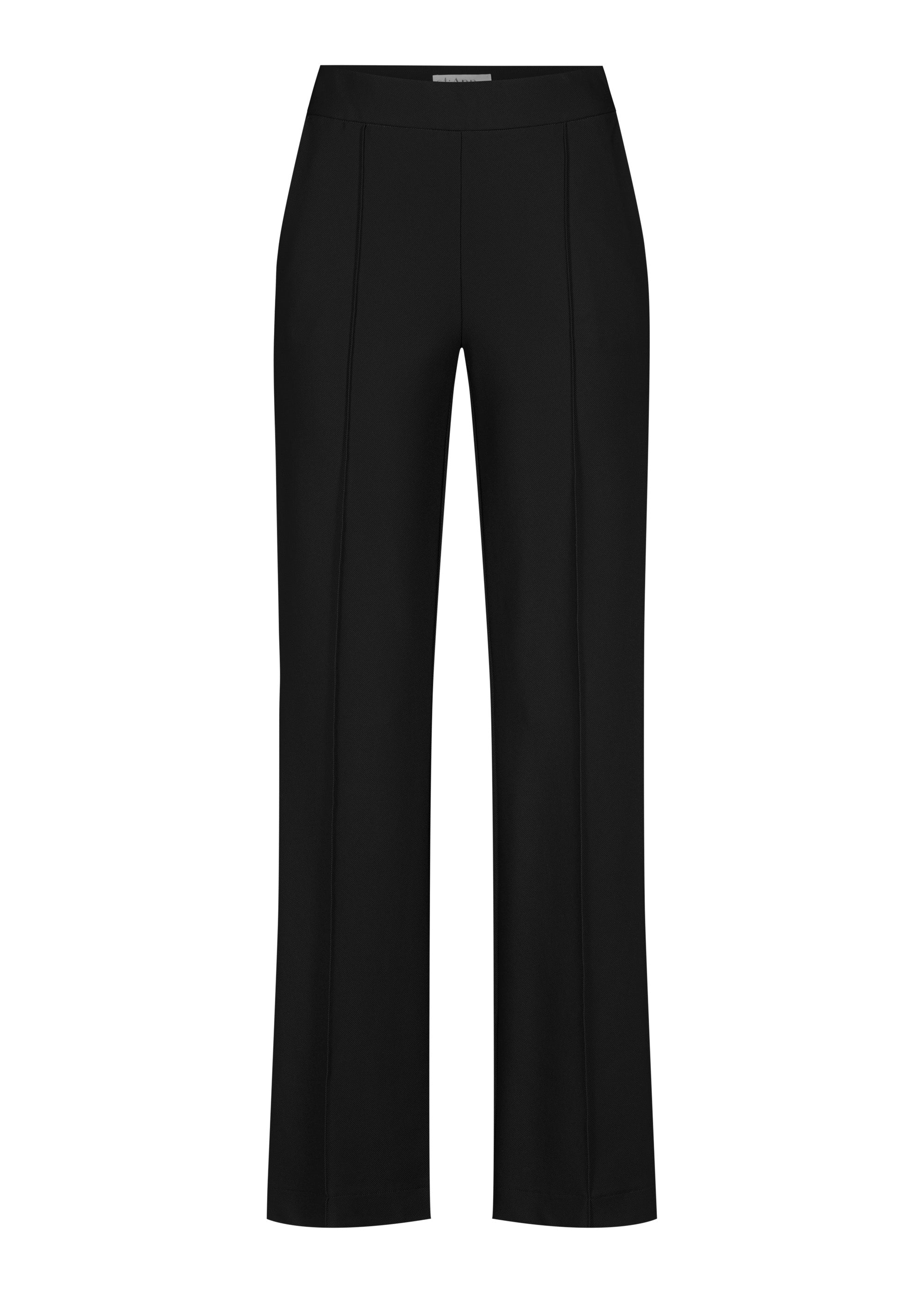Stehmann Hellena Hose Relaxed Fit schwarz Rib-Jersey