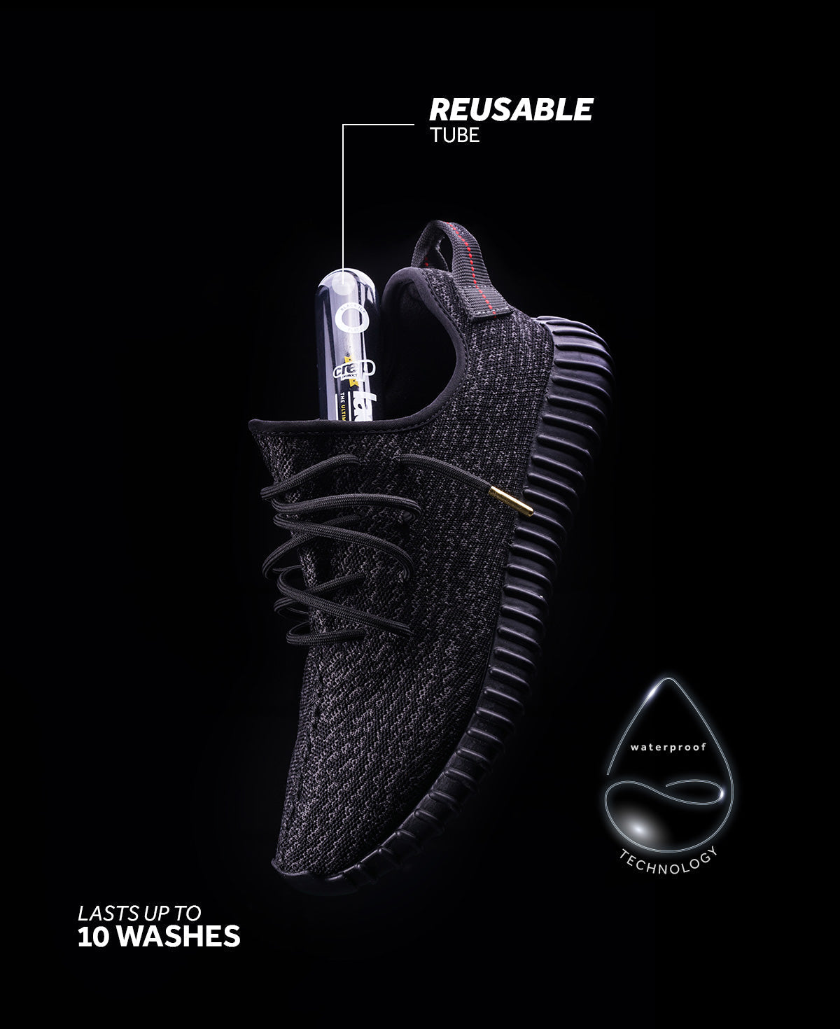 Crep Protect Pre-Treated Laces Schnürsenkel White Flat