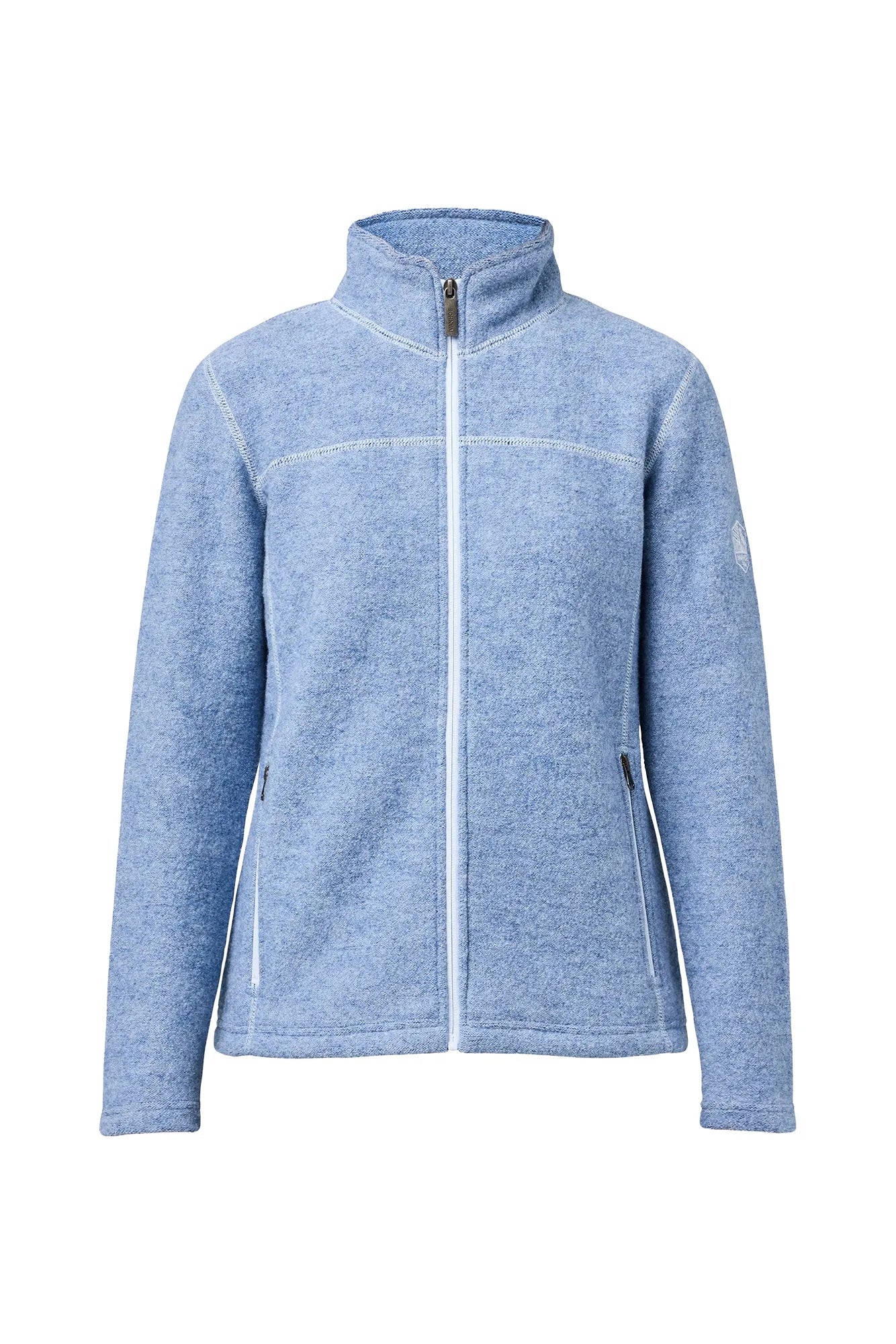 Ivanhoe Beata Full Zip Wolljacke Faded Denim 450g/m²