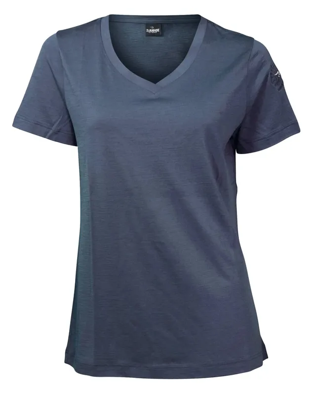 Ivanhoe Underwool Mim T-Shirt Damen Merino Steelblue