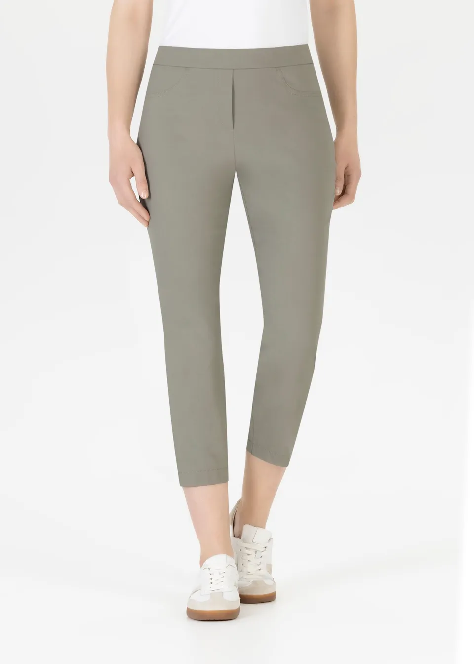 Stehmann Loli 6/8 Hose vetiver Slim Fit Stretch