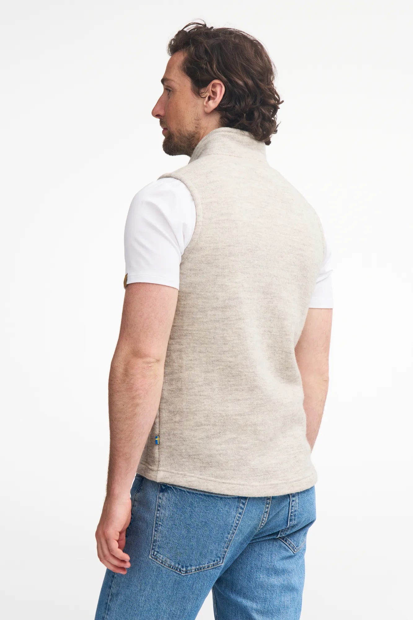 Ivanhoe NLS Barley Vest Weste Birch 100% Wolle