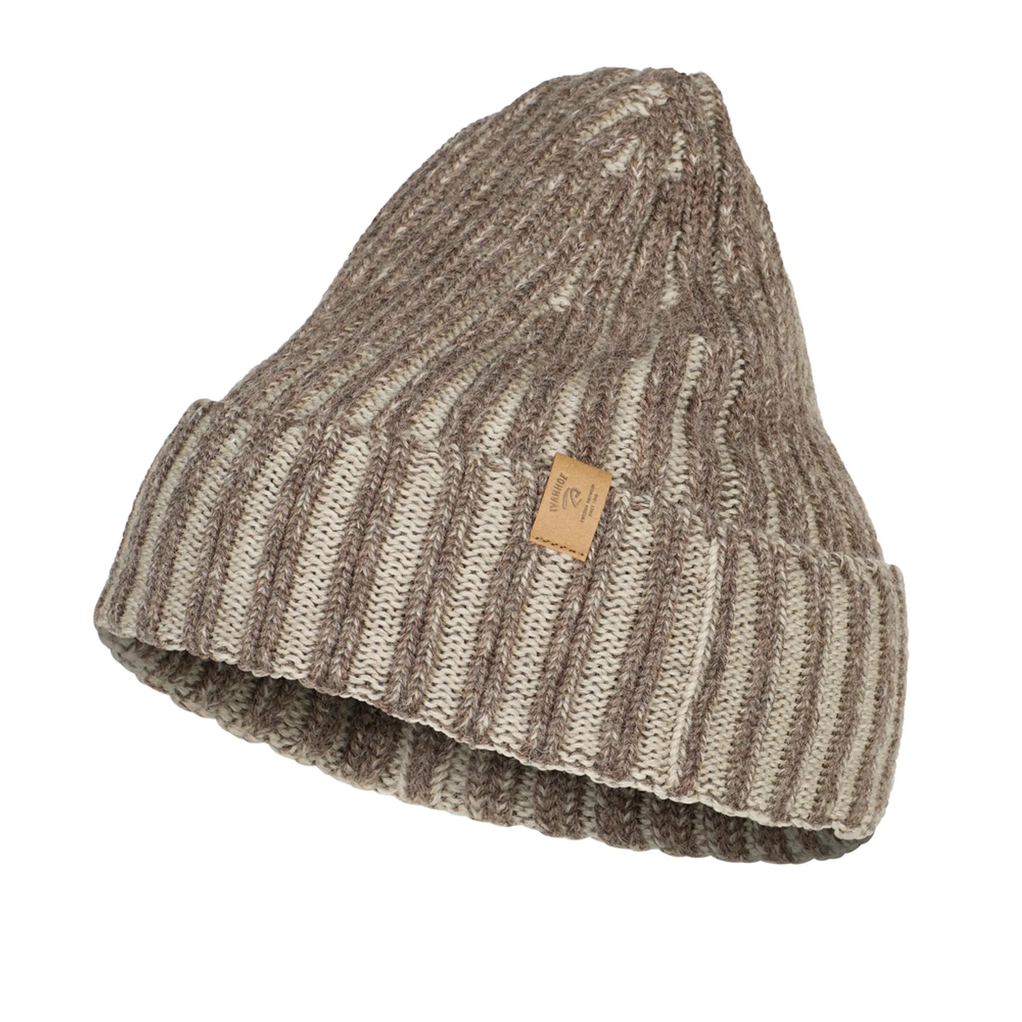 Ivanhoe NLS Rib Hat Wollmütze Birch Mouliné 100% Wolle