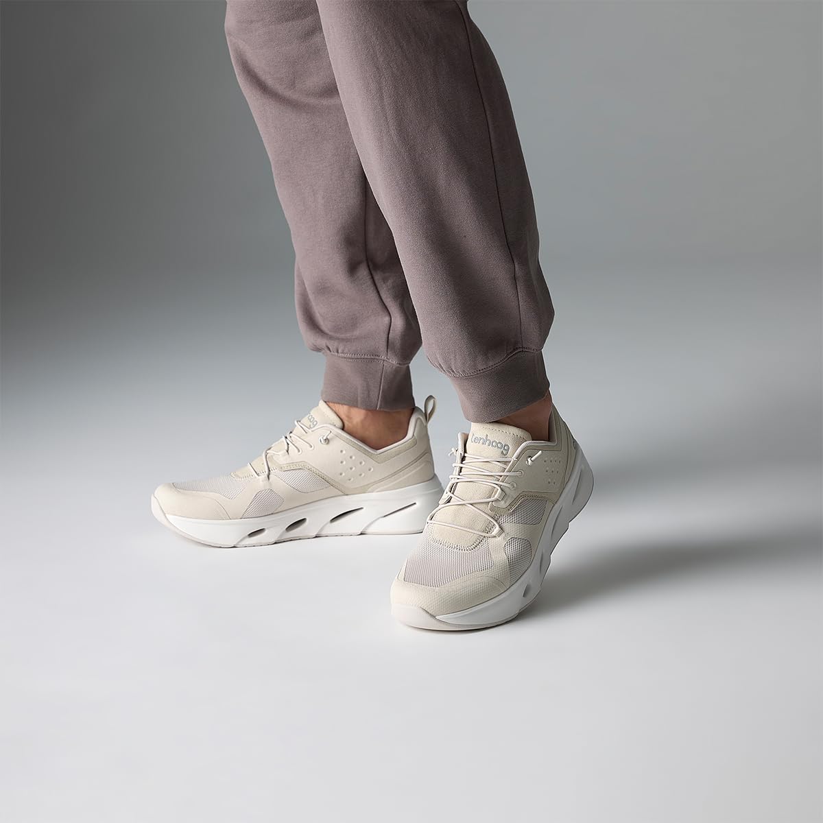 tenhaag shadowhaag Sneaker beige 41 EU Textil Herren vegan