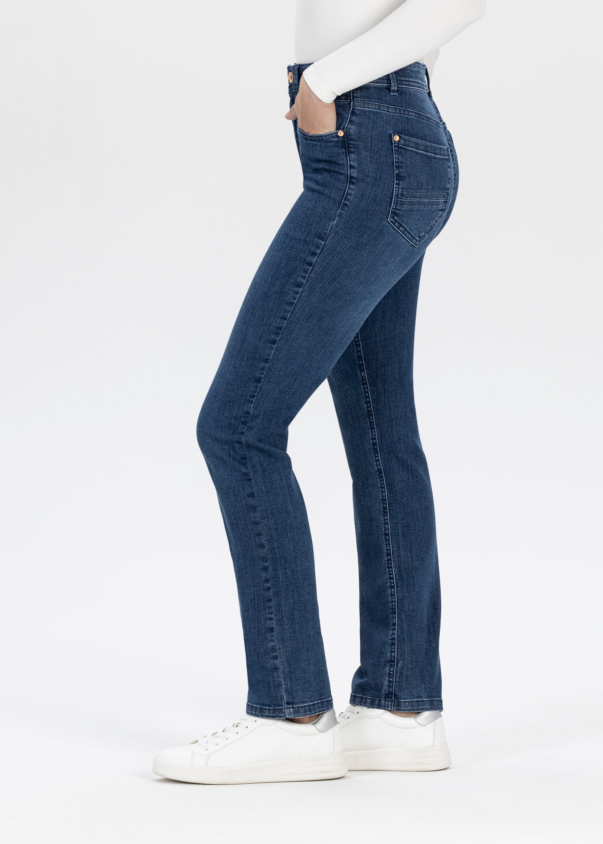 Stehmann Relaxed Fit Mellina 5-Pocket Jeans fjord navy