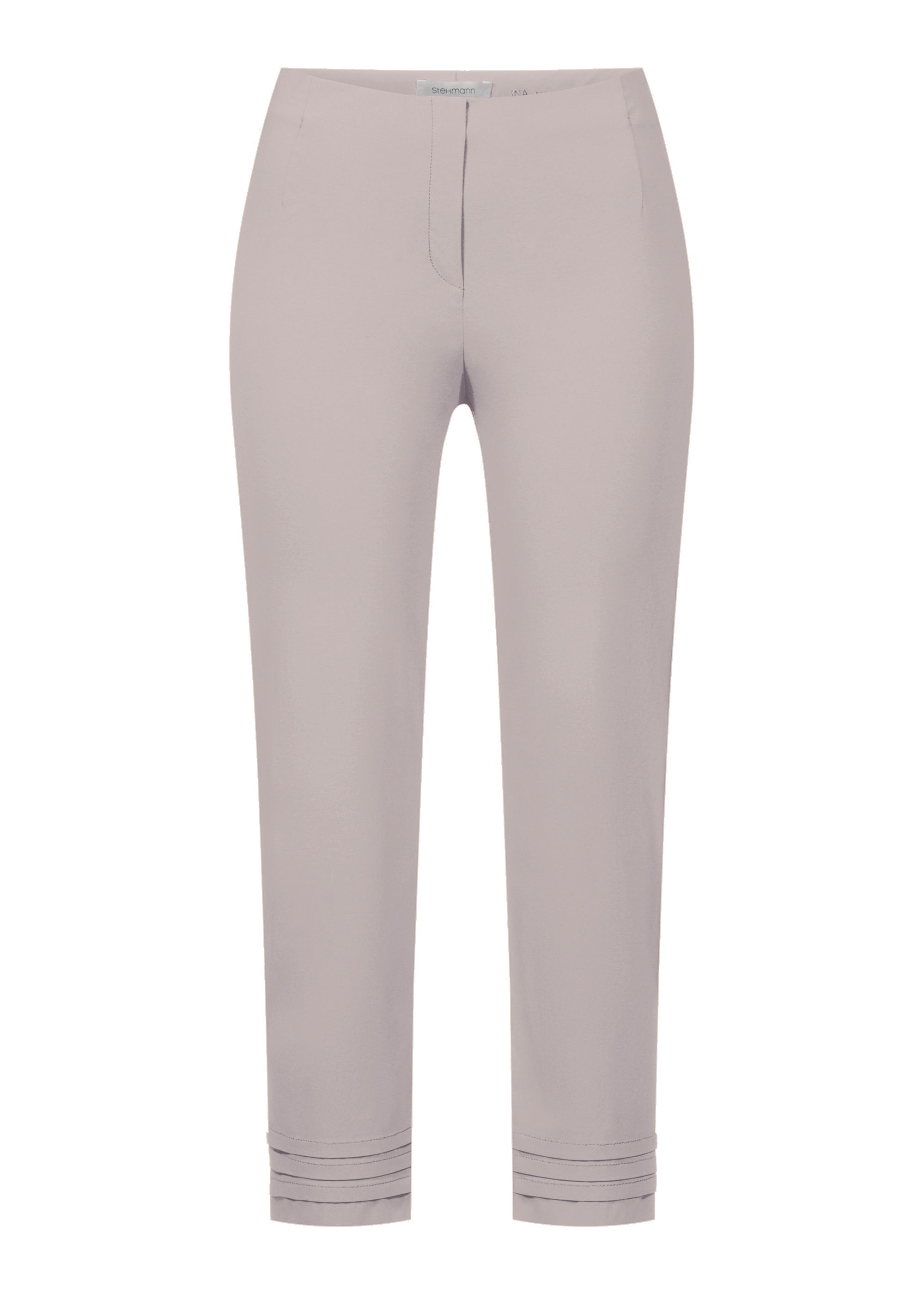 Stehmann Ina 6/8-Hose simply taupe Straight Fit Bengaline