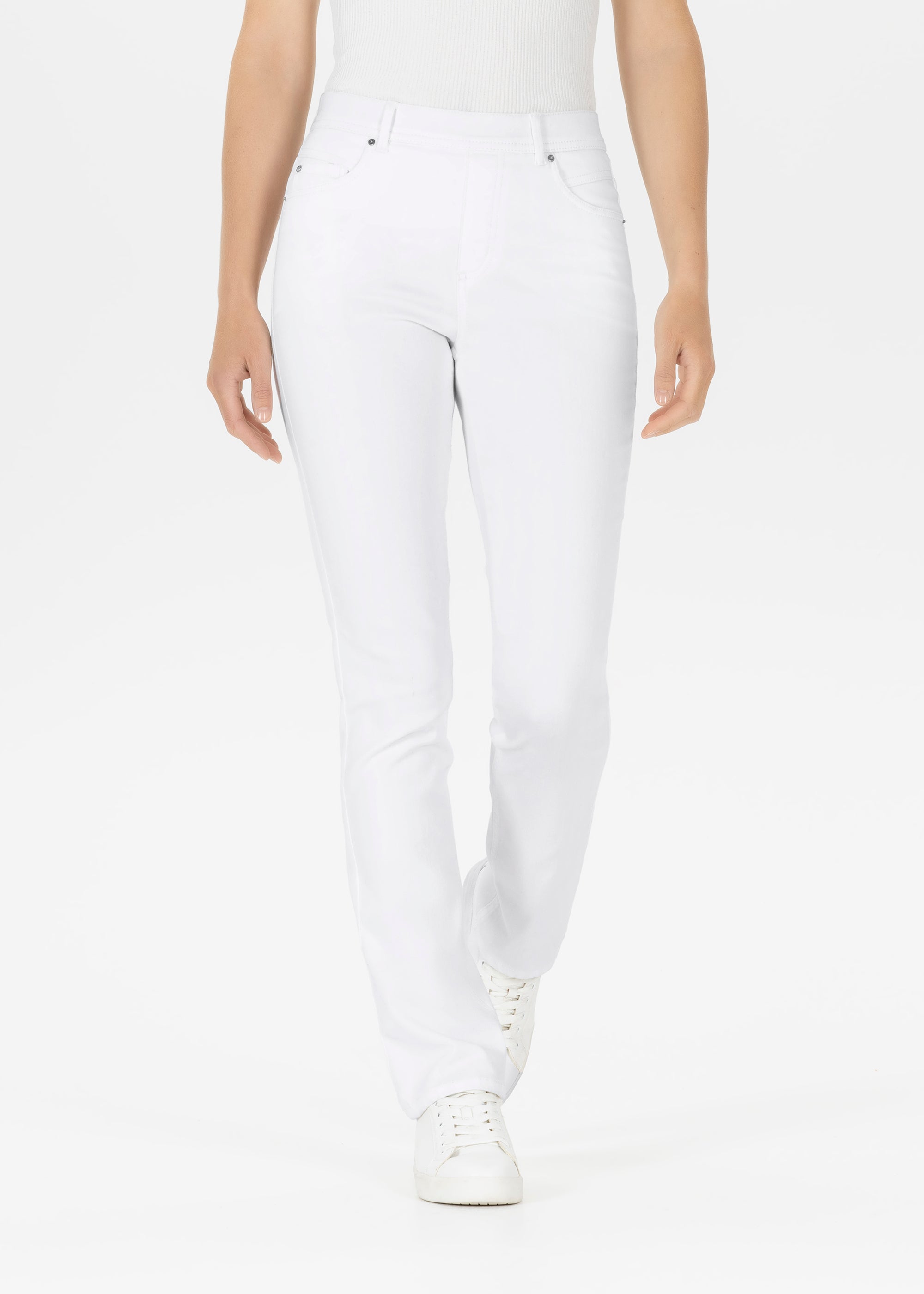 Stehmann Melli Jeans Power Stretch Colour Denim weiß