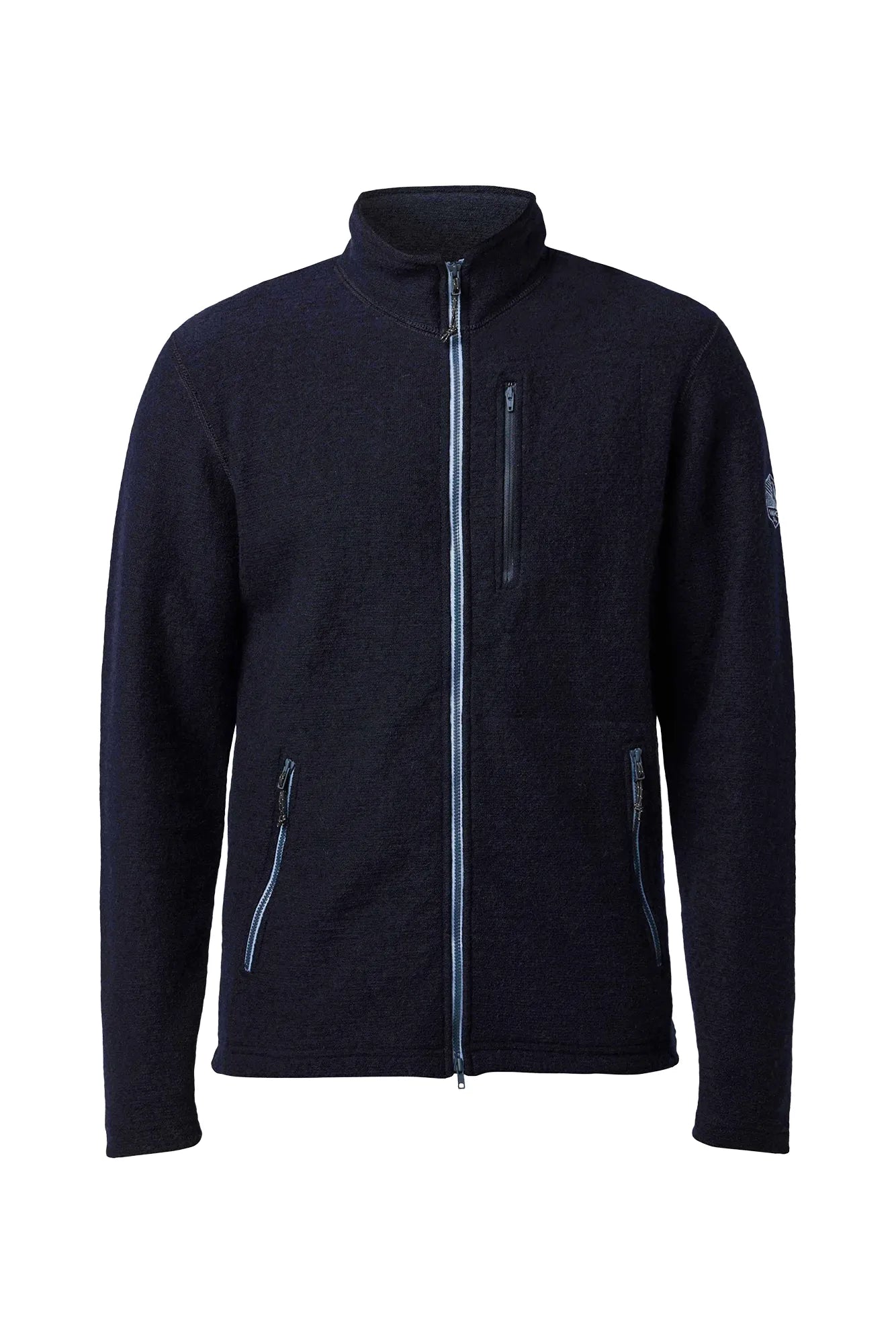 Ivanhoe Louie Full Zip Wollpullover Herren navy 98% Wolle