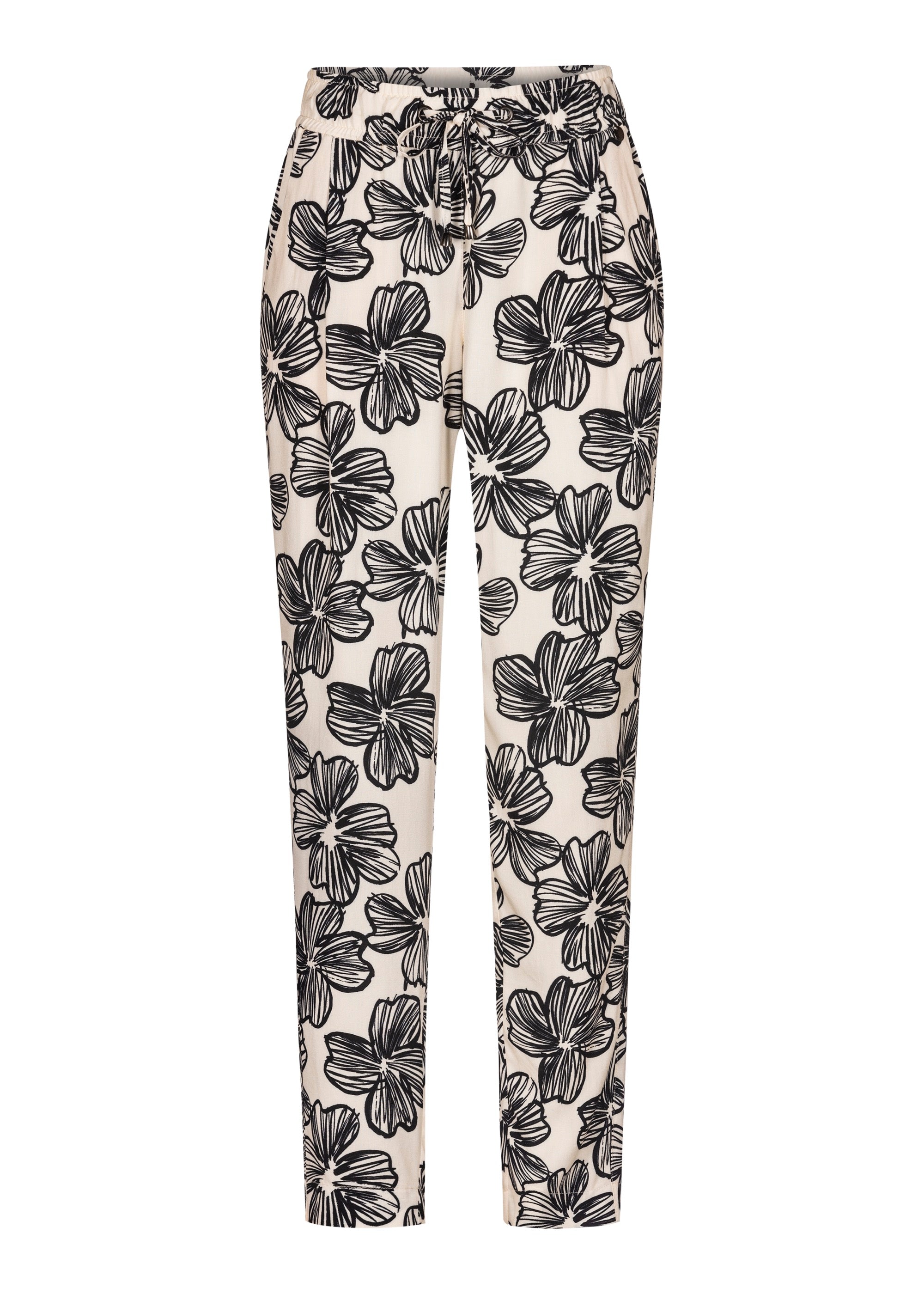 Stehmann Zypern Relaxed Fit 7/8-Hose schwarz Viskose