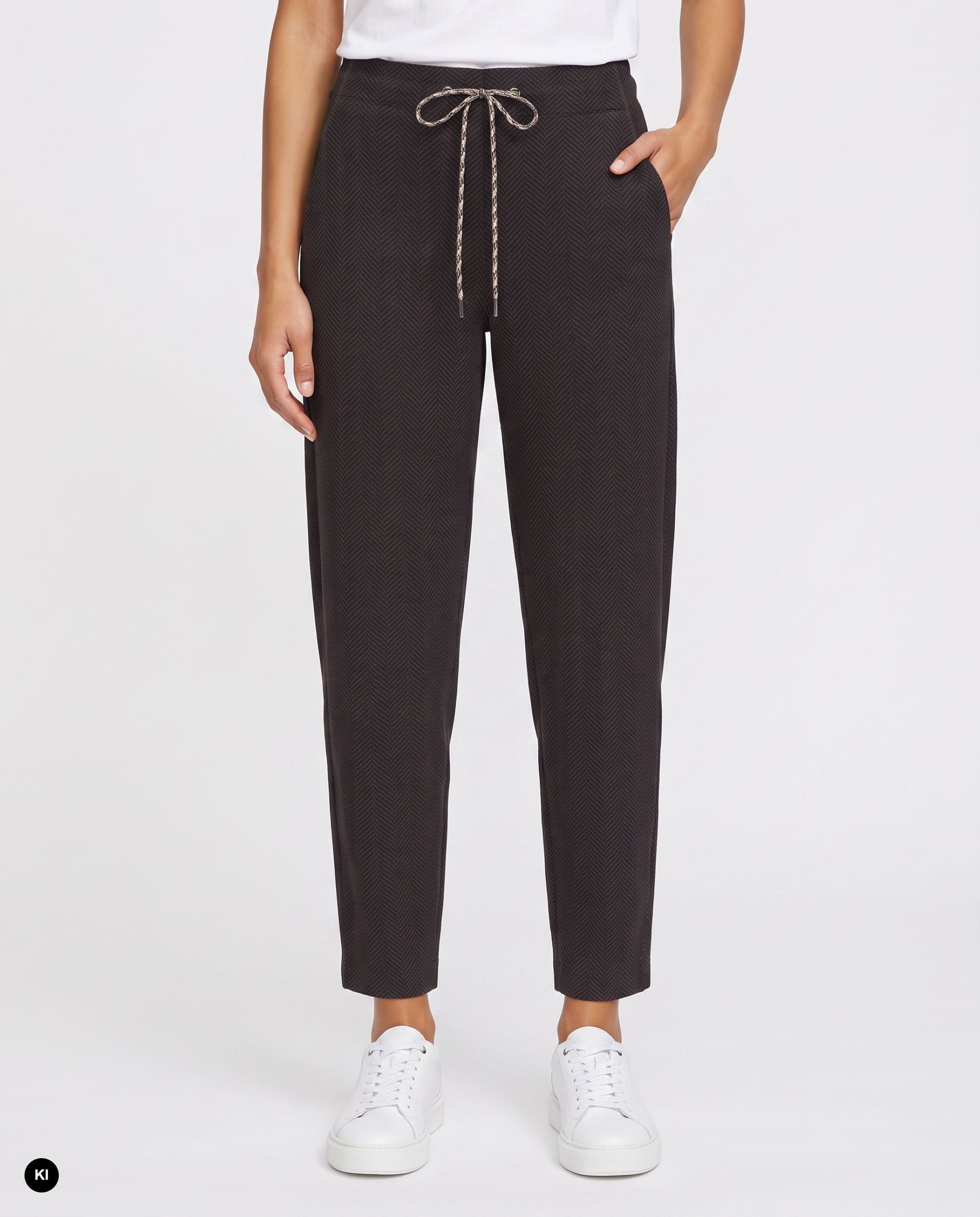 Stehmann Oceanja 6/8-Hose Herringbone toffee 34-48