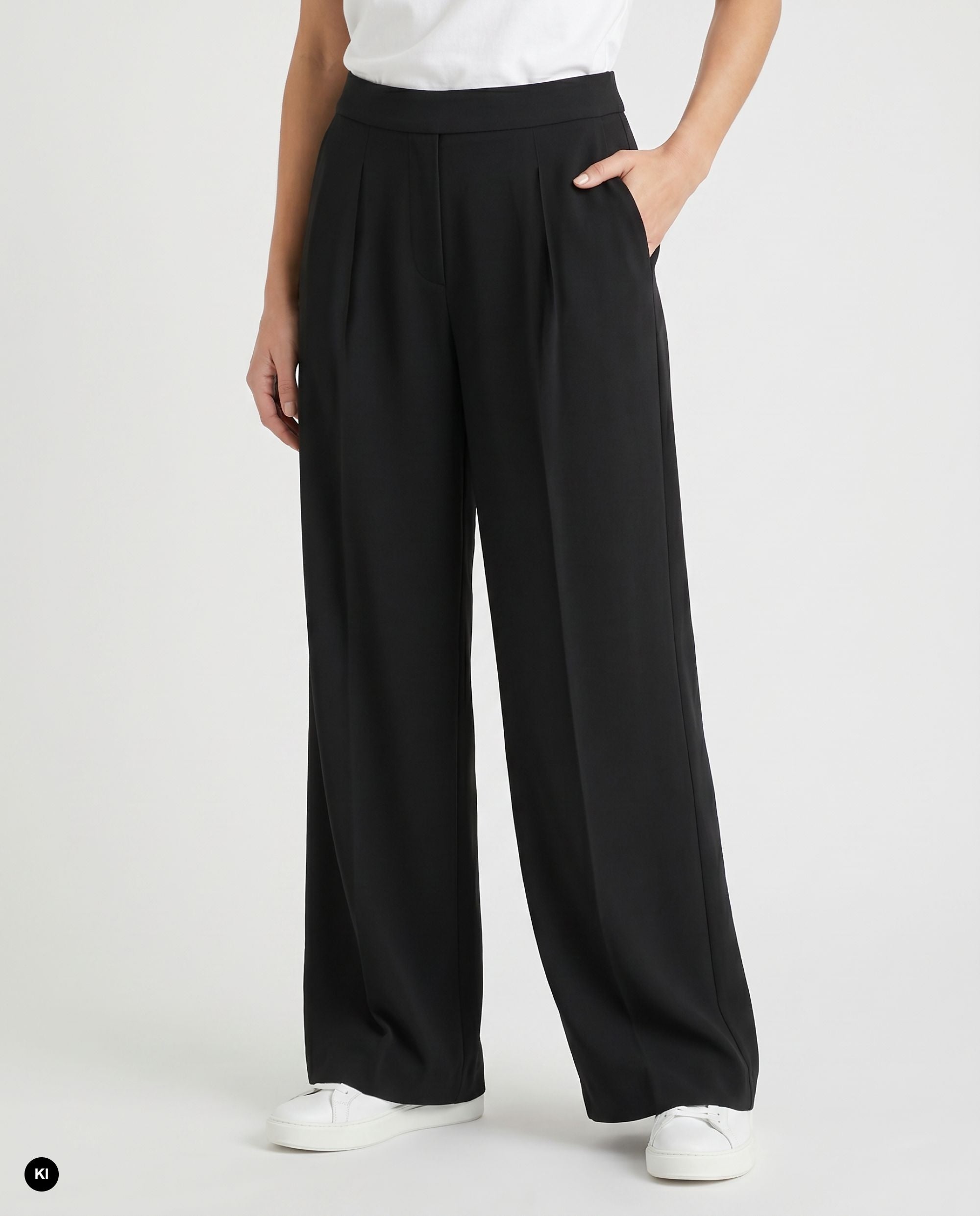 Stehmann Francis Relaxed Fit Hose Scuba Crepe schwarz