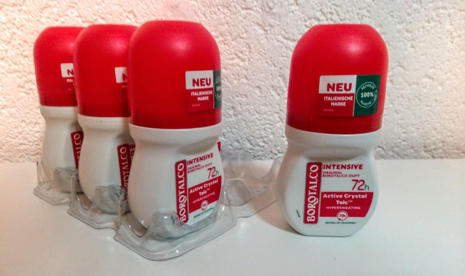 Borotalco Invisible Deo Roll-On 6x50 ml 48h Fleckenschutz