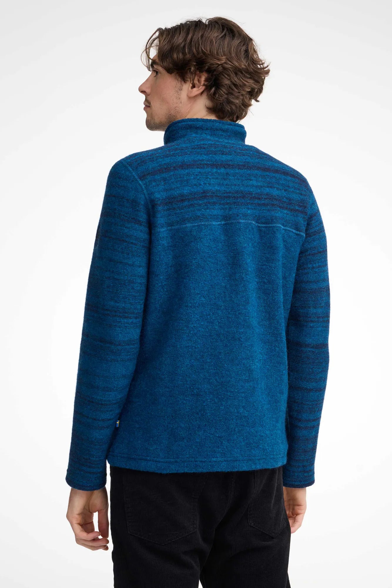 Ivanhoe Jon Full Zip Jacke Electric Blue 100% Wolle